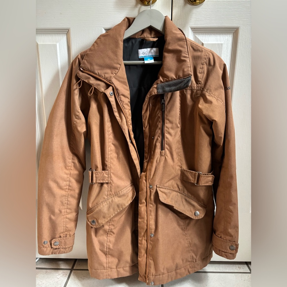 Columbia Brown Ski & Snow Jacket Weather-Resistant and Durable- light weight